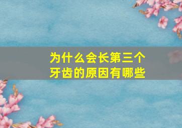 为什么会长第三个牙齿的原因有哪些