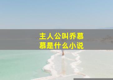 主人公叫乔慕慕是什么小说