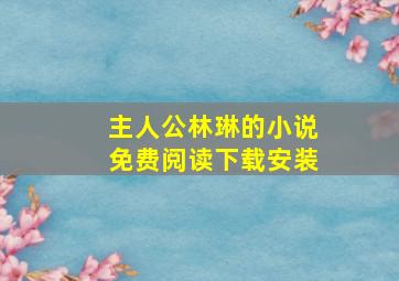 主人公林琳的小说免费阅读下载安装