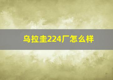 乌拉圭224厂怎么样