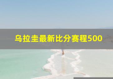 乌拉圭最新比分赛程500