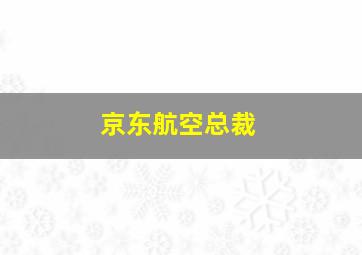 京东航空总裁