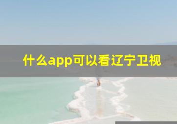 什么app可以看辽宁卫视