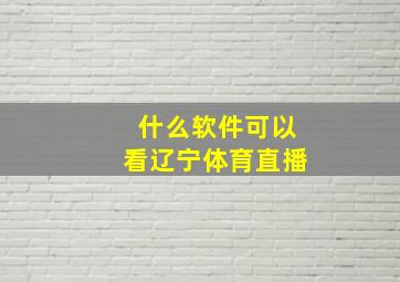 什么软件可以看辽宁体育直播