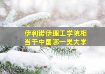 伊利诺伊理工学院相当于中国哪一类大学