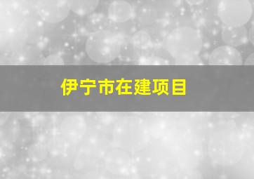 伊宁市在建项目