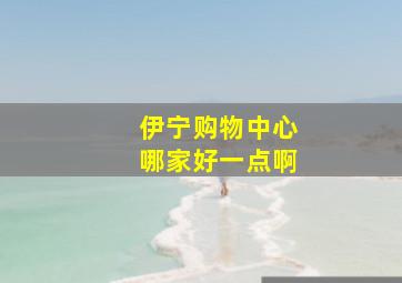 伊宁购物中心哪家好一点啊