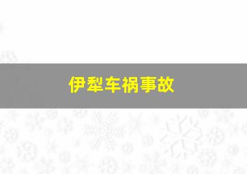 伊犁车祸事故