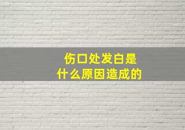 伤口处发白是什么原因造成的