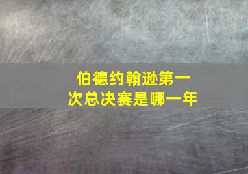 伯德约翰逊第一次总决赛是哪一年