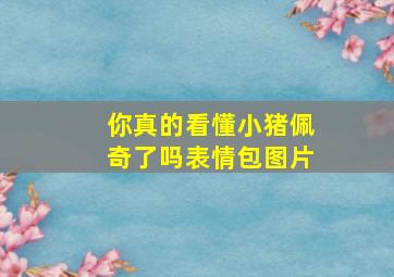 你真的看懂小猪佩奇了吗表情包图片