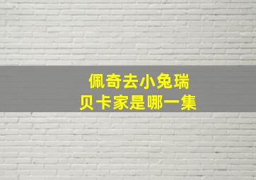 佩奇去小兔瑞贝卡家是哪一集