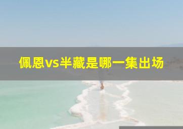 佩恩vs半藏是哪一集出场