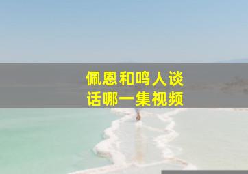 佩恩和鸣人谈话哪一集视频