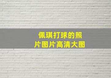 佩琪打球的照片图片高清大图