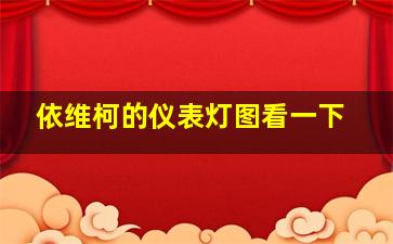 依维柯的仪表灯图看一下