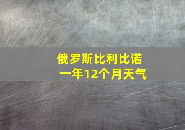 俄罗斯比利比诺一年12个月天气