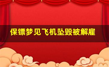 保镖梦见飞机坠毁被解雇