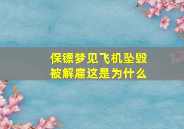 保镖梦见飞机坠毁被解雇这是为什么