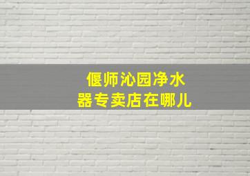 偃师沁园净水器专卖店在哪儿