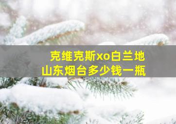 克维克斯xo白兰地山东烟台多少钱一瓶