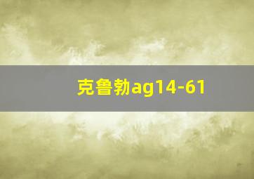 克鲁勃ag14-61