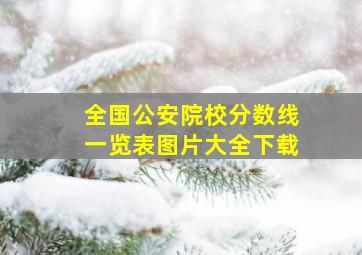 全国公安院校分数线一览表图片大全下载