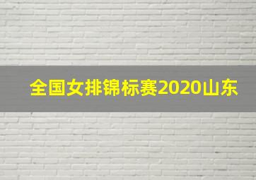 全国女排锦标赛2020山东