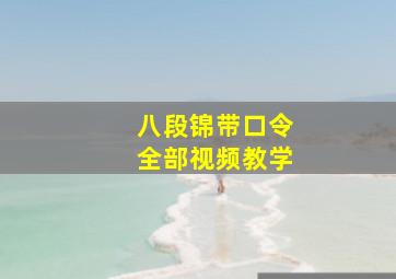 八段锦带口令全部视频教学