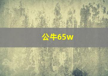 公牛65w