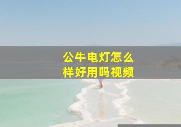 公牛电灯怎么样好用吗视频