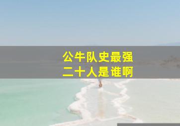 公牛队史最强二十人是谁啊