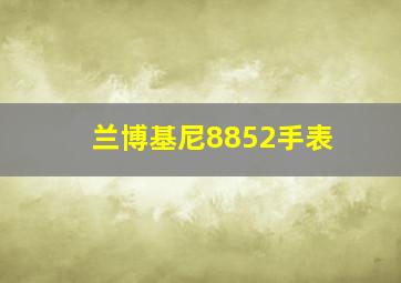 兰博基尼8852手表