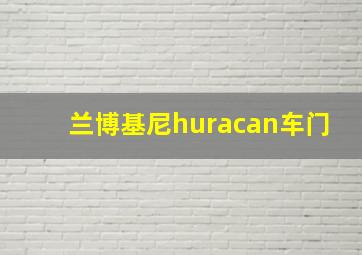 兰博基尼huracan车门