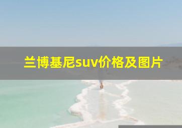 兰博基尼suv价格及图片