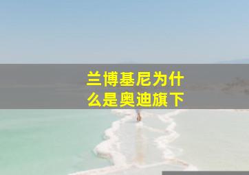 兰博基尼为什么是奥迪旗下