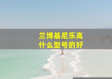 兰博基尼乐高什么型号的好