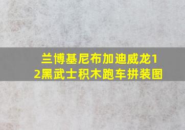 兰博基尼布加迪威龙12黑武士积木跑车拼装图