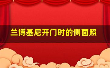 兰博基尼开门时的侧面照