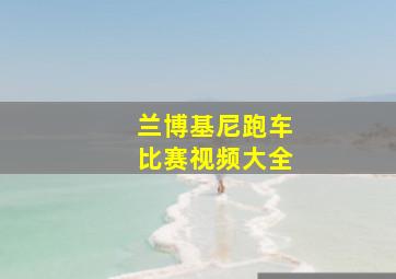 兰博基尼跑车比赛视频大全