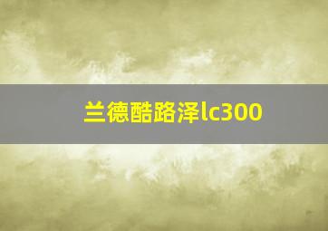 兰德酷路泽lc300