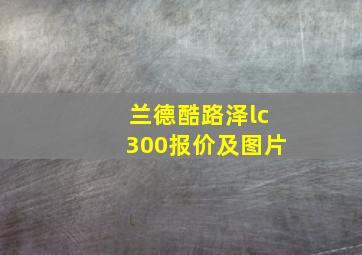 兰德酷路泽lc300报价及图片