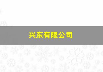 兴东有限公司