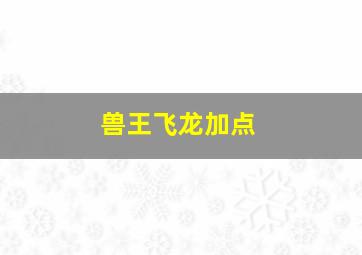 兽王飞龙加点