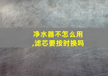 净水器不怎么用,滤芯要按时换吗