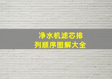 净水机滤芯排列顺序图解大全