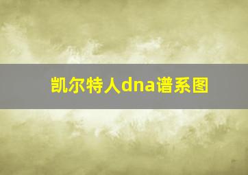 凯尔特人dna谱系图