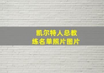 凯尔特人总教练名单照片图片