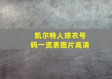 凯尔特人球衣号码一览表图片高清