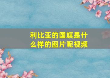 利比亚的国旗是什么样的图片呢视频